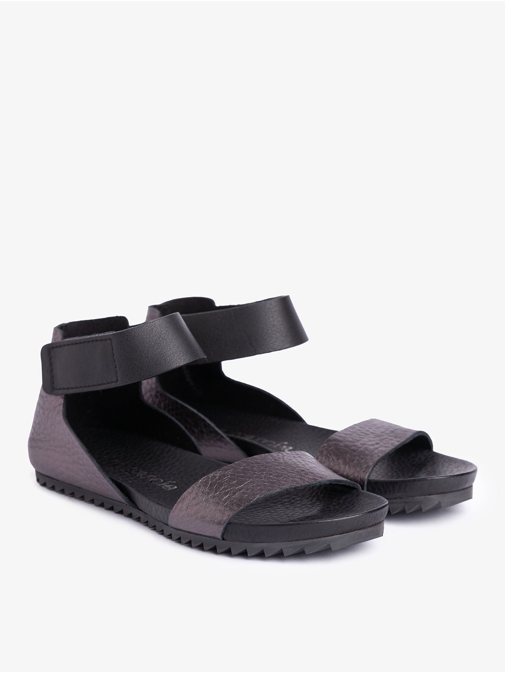 Pedro Garcia Jalila Women’s Black Ankle-Strap Leather Sandals Nib Size 39